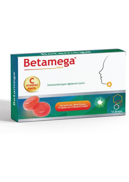 Kara Mürver & Beta Glukan & Propolis Özlü Boğaz Pastili - 12 Adet modelleri