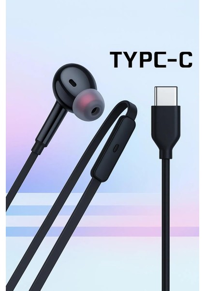 Tak Çalıştır Type-C Iphone 15-16 Serisi Samsung/xiaomi/oppo/huawei Uyumlu Mikrofonlu Kablolu Kulakiçi Kulaklık modelleri