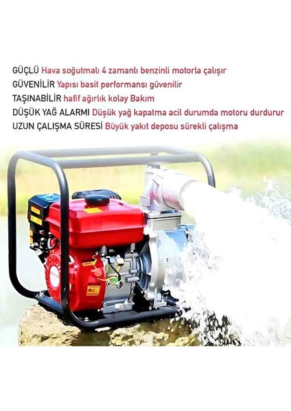 İyisi Yok 6,5 Hp Benzinli Su Pompası Tek Silindir 4 Zamanlı Motor modelleri