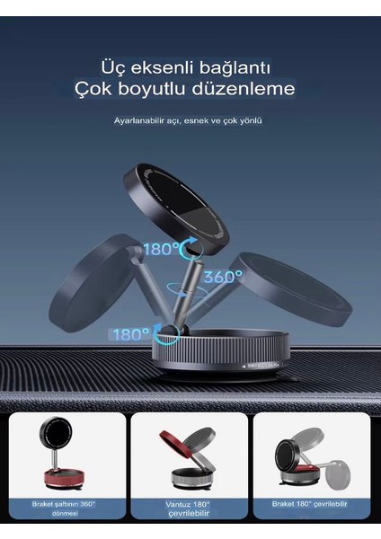 Atd 360° Mekanizmalı Katlanabilir Araç, Ev ve Ofis Içi Telefon & Navigasyon Tutucu Stand indirimleri