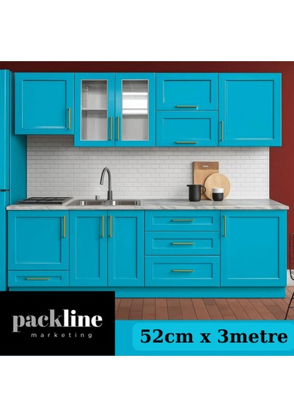 Turkuaz Hava Kanallı Kendinden Yapışkanlı Folyo 52CM x 3metre fiyatları