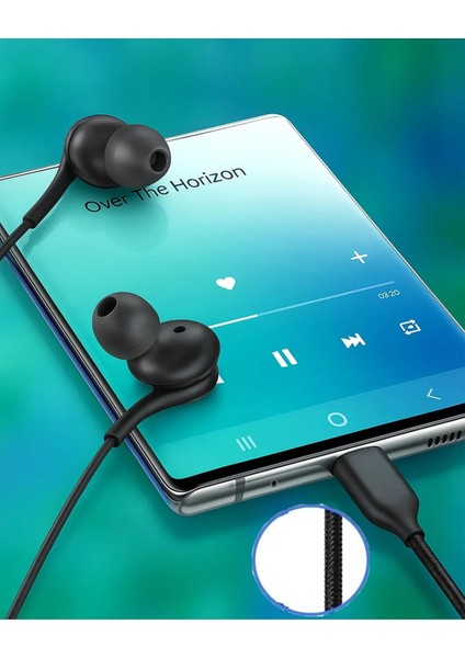Tak Çalıştır Type-C iPhone 15-16 Serisi Samsung/xiaomi/huawei/oppo Uyumlu Mikrofonlu Kablolu Kulakiçi Kulaklık fırsatları