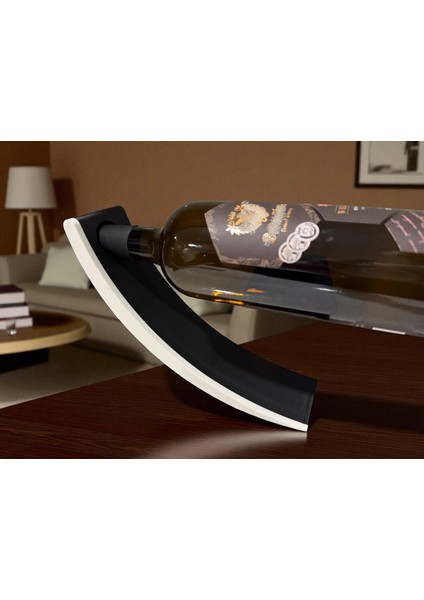 3D Baskı Şarap Şişesi Tutucu Dekoratif Stand – Siyah, Beyaz, Siyah&beyaz Renk Seçenekli indirimleri