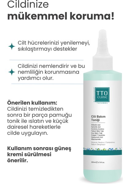 arındırıcı ve gözenek set (tto clinic cilt bakım toniği, dermodicos plus) modelleri