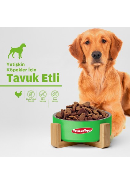 Adult Dog Tavuklu Yetişkin Köpek Maması, 15 Kg, Tüm Irklar Için, Doğal, Şeker Içermez modelleri