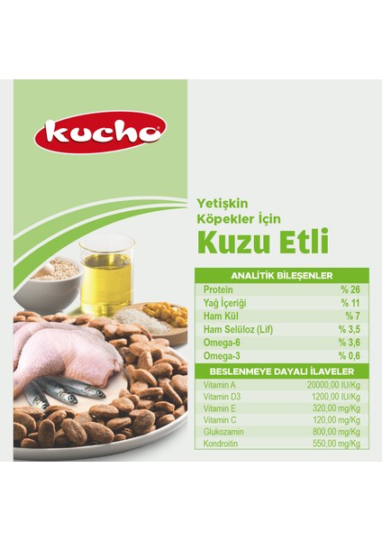 Adult Dog Tavuklu Yetişkin Köpek Maması, 15 Kg, Tüm Irklar Için, Doğal, Şeker Içermez indirimleri