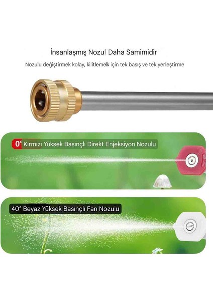 İyisi Yok Çift Akülü Şarjlı Yüksek Basınçlı Oto Yıkama ve Sulama Tabancası Sınıfının En Iyisi modelleri