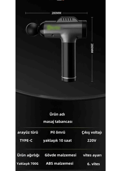 İyisi Yok Şarjlı Çantalı Masaj Tabancası Çantalı Kadın Erkek fiyatları