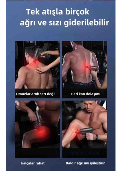 İyisi Yok Şarjlı Çantalı Masaj Tabancası Çantalı Kadın Erkek indirimleri