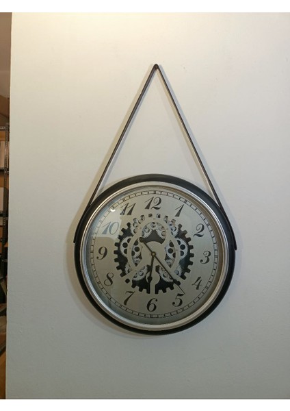 Deri Kayışlı Duvar Saat