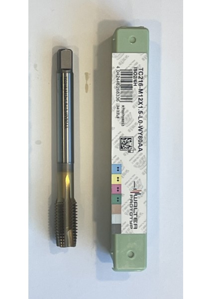 M12X1,25 Düz Kılavuz Tin Kaplamalı