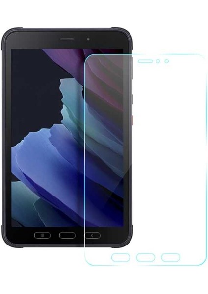 Galaxy Tab Active 3 T577 Uyumlu Tlzn Tablet Temperli Cam Ekran Koruyucu-Renksiz