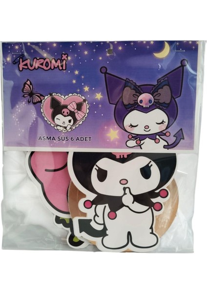 Kuromi Asma Süs - 6 Adet fiyatları