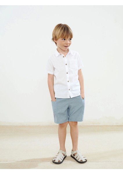 Lcw Kids Beyaz Basic Cepli Erkek Çocuk Poplin Gömlek fiyatları