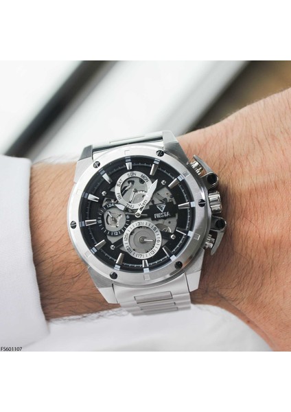 FS601107 Çelik Kordonlu Erkek Kol Saati