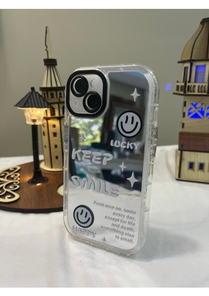 IPHONE 13 3D Digital Baskılı Aynalı Darbe Emici Tam Koruma Şeffaf Mika Telefon Kılıfı fiyatları