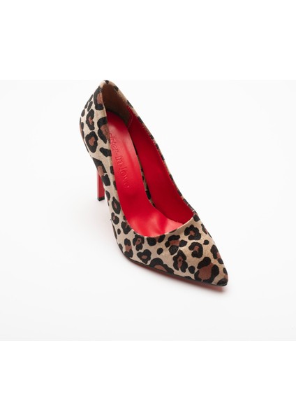 Charlotte Yüksek Topuklu Leopar Desenli Stiletto