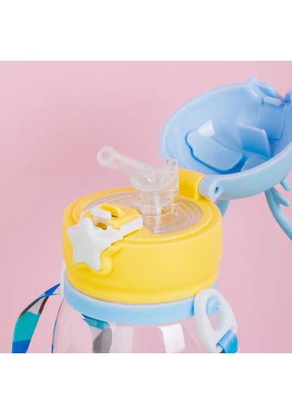 21.0002-2 Matara Geyik Temalı Stickerlı Askılı Suluk - Su Şişesi - Mavi 550ML fiyatları