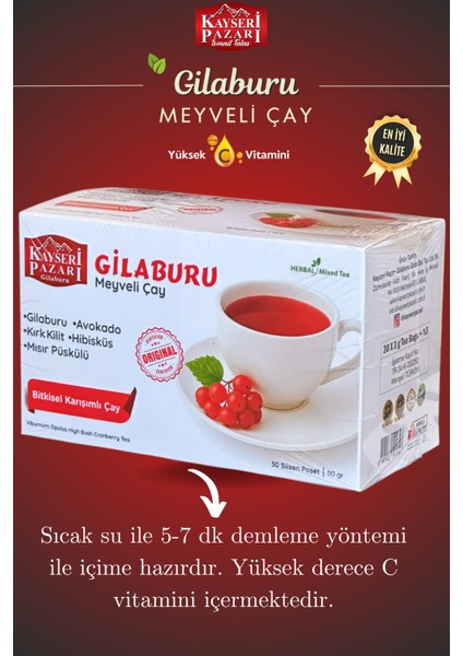 Gilaburu Meyveli Çay Avokado Kırkkilit Mısır Püskülü Hibisküs fiyatları