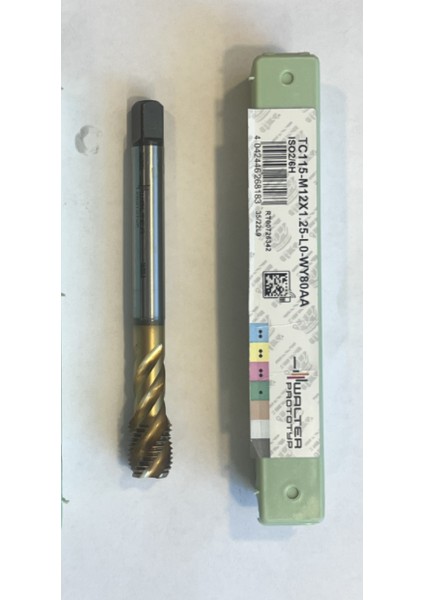 M12X1,25 Helis Kılavuz Tin Kaplamalı