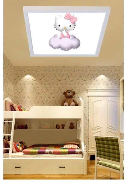 Hello Kitty 60X60 Çocuk Odası LED Avize Yeni Nesil LED AVIZE,60WATT Modern LED Avize fiyatları