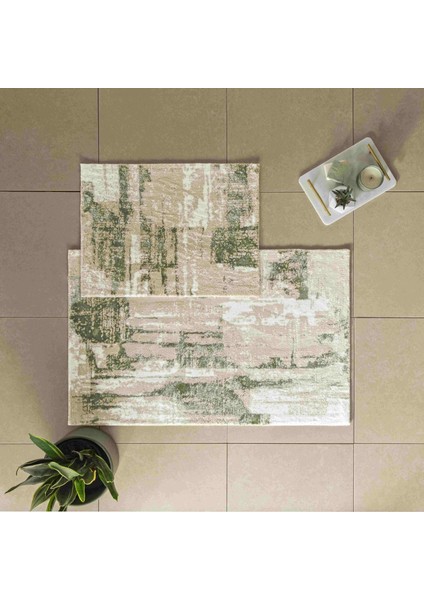 Pamuklu 2'li Banyo Paspas Seti Vega ( Yeşil ) fırsatları