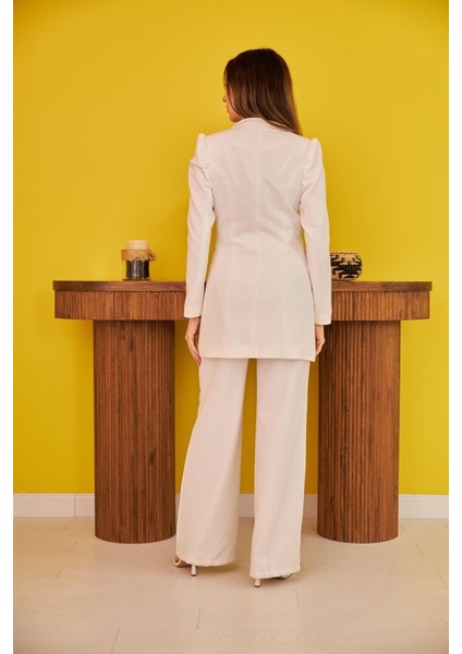 Ekru Blazer Düğmeli Ceket fırsatları