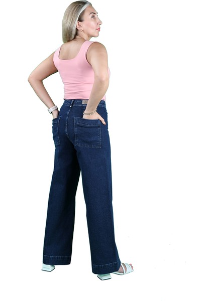 Kadın Kot Pantolon Koyu Mavi modelleri
