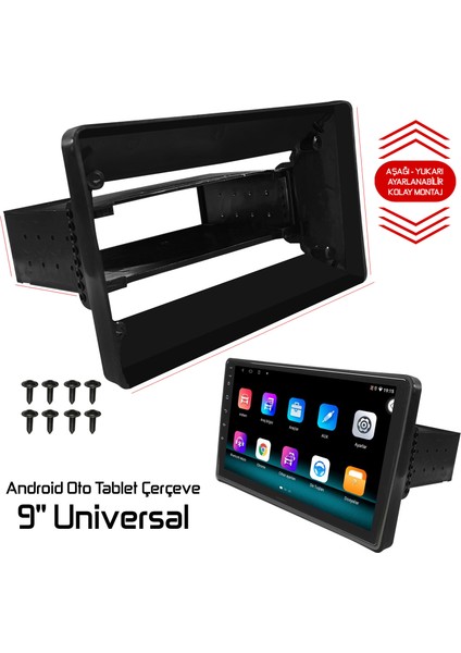 9'' Android Oto Tablet Çerçeve Universal Navex