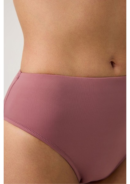 Bordo Yüksek Bel Bikini Altı Sporty Bottom fiyatları