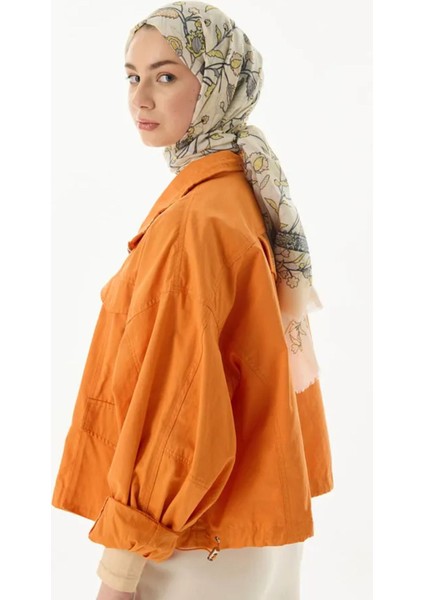 Lina Nine Desen Krem-Sarı Pamuklu Şal indirimleri