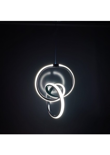 Siyah LED Sarkıt Modern Avize