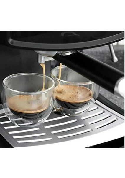 Çift Çidarlı Espresso Bardak Kulpsuz