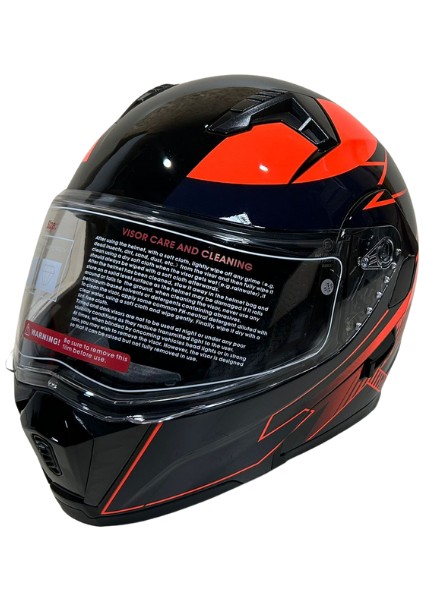 Jk Kask Çene Açılır Siyah Kırmızı M modelleri