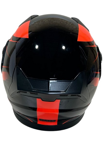 Jk Kask Çene Açılır Siyah Kırmızı M indirimleri