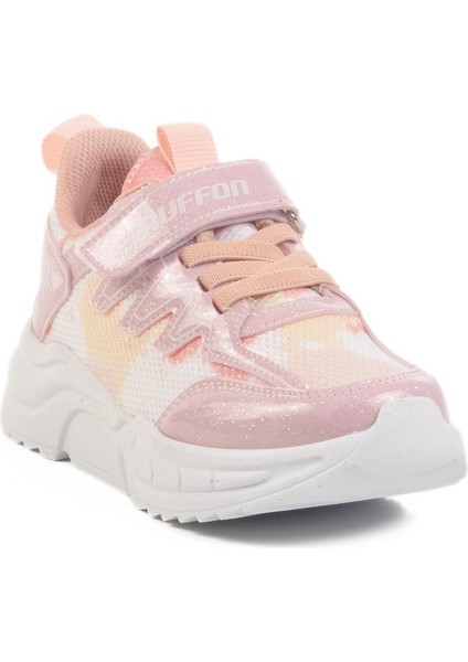 Pudra-Beyaz Çocuk Spor Ayakkabı Ruffon 2320 F