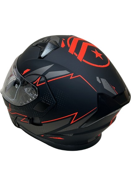 Jk Kask Çene Açılır Mat Siyah Kırmızı 4 L fiyatları