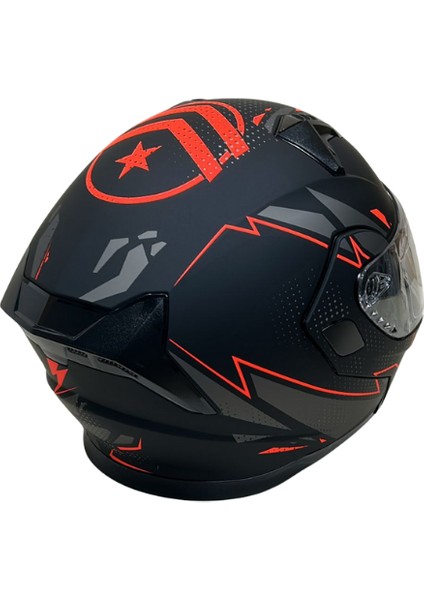 Jk Kask Çene Açılır Mat Siyah Kırmızı 4 L fırsatları