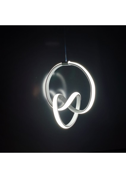 Beyaz Modern Sarkıt LED Avize
