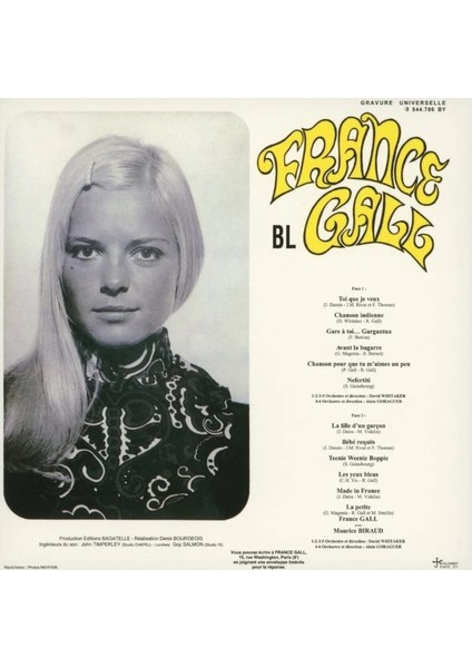 France Gall – 1968 fiyatları