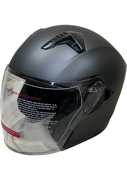 Jk Kask Yarım Çenesiz Mat Gri L modelleri