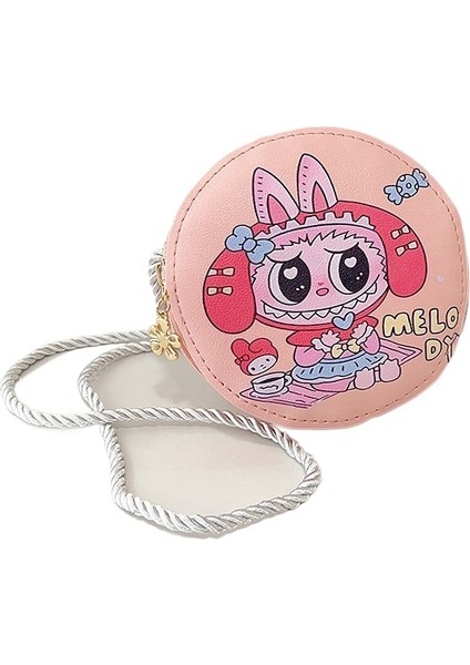 Çocuk Çanta Çanta Karikatür Mini Crossbody Küçük Yuvarlak Çanta Anaokulu Kore Versiyonu Omuz Çantası (Yurt Dışından)