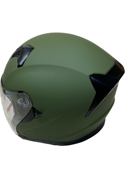 Jk Kask Yarım Çenesiz Yeşil M fırsatları