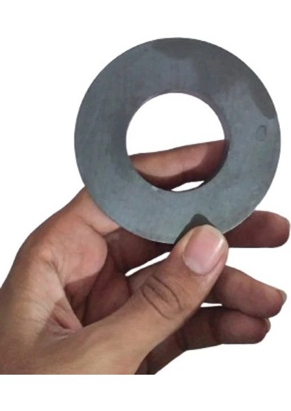 Ferrit Mıknatıs, 80MM x D40MM x 15MM Güçlü Ferrit Kömür Seramik Halka Mıknatıs
