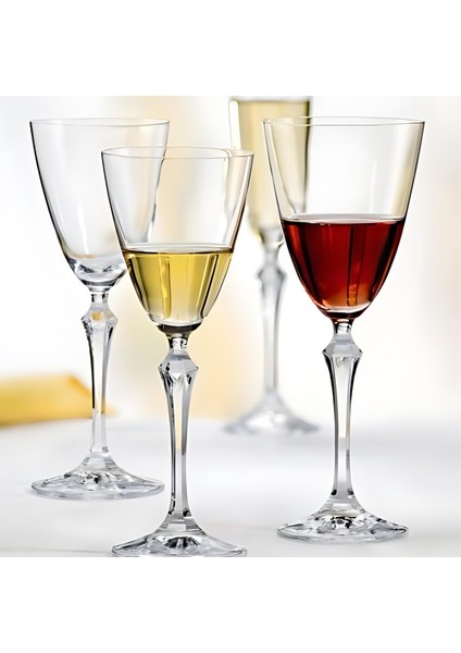 Crystalex Elisabeth Beyaz İçecek Kadehi (6’lı Set) 190 ML