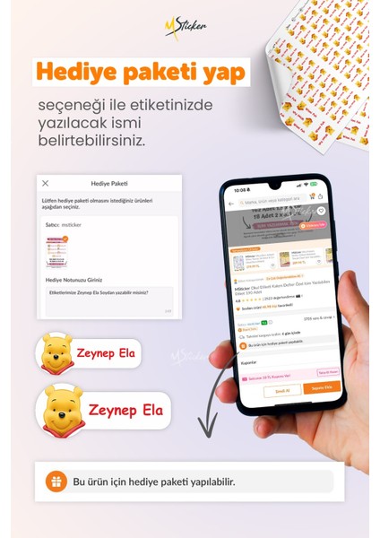 Okul Etiketi Kalem Defter Isimli Etiket Isim Yazılabilen Hello Kety - 190 Adet Özel Tasarım modelleri