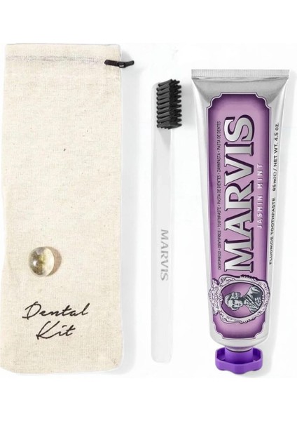 Jasmin Mint Diş Macunu 85 ml + Yumuşak Beyaz Diş Fırçalı Dental Kit
