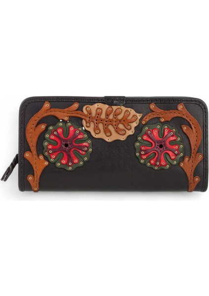 Liva Siyah-Çok Renkli Kadın Cüzdan 42 Liva