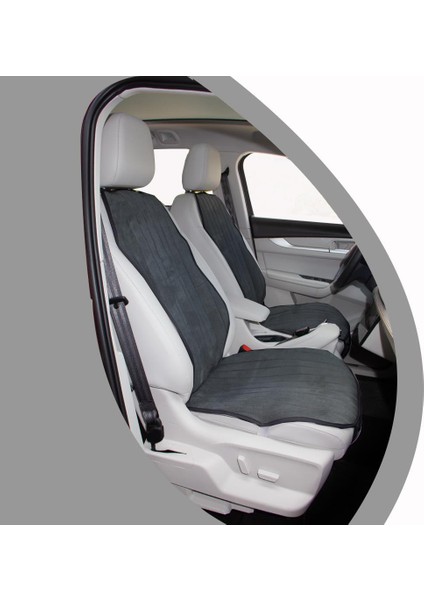 Tesla Model Y Juniper Tay Tüyü Cepli Koltuk Koruyucu Kılıf Iyon Serisi Füme 2025-SONRASI modelleri