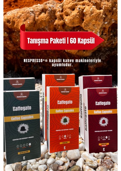 Kahve Kapsülü 6'lı Tanışma Paketi (60 Adet)